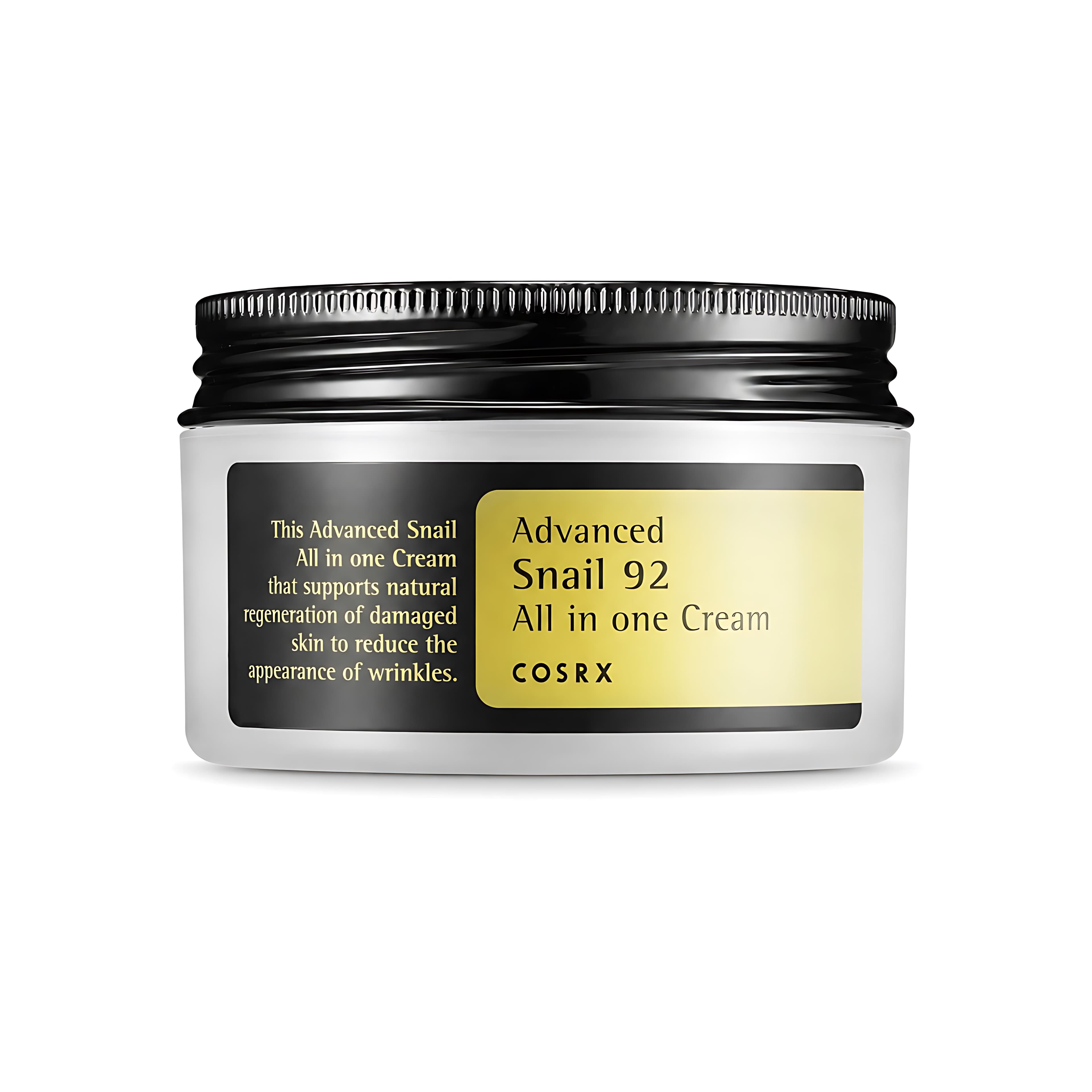 COSRX Advanced Snail 92 All In One Cream 100g – 92% Snail Mucin Hydrating Moisturizer